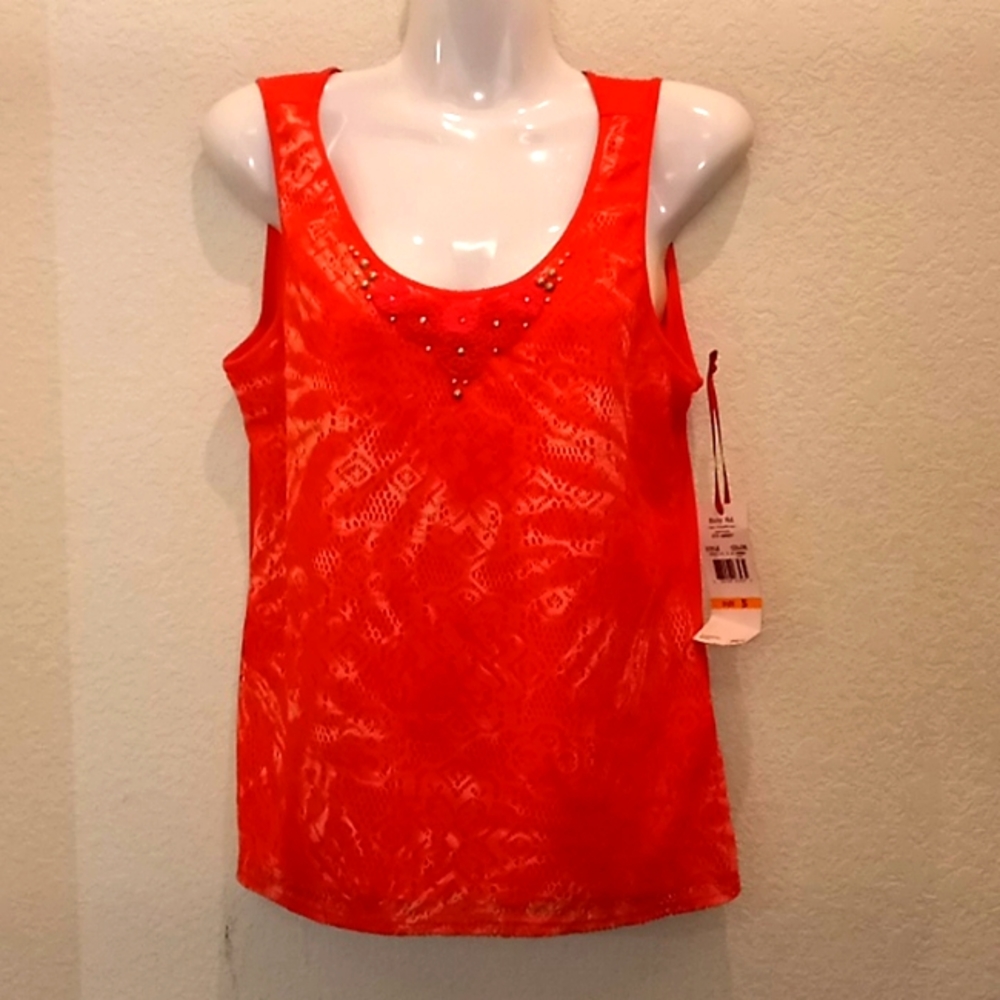 Ruby Rd. Eye Candy Embellished Tank Top - Picture 4 of 13